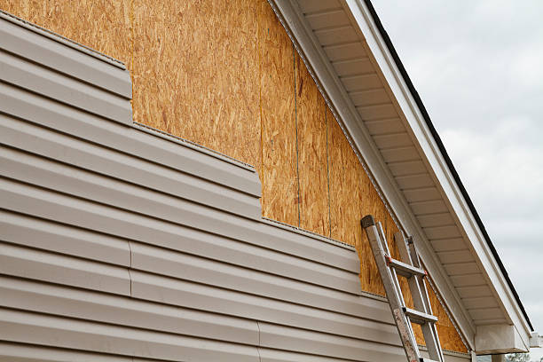 Professional Vinyl Siding technician working in West Decatur, PA